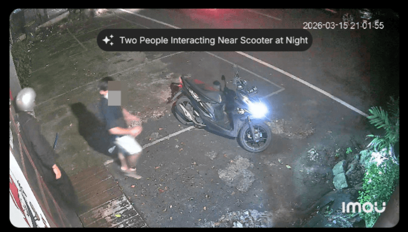 AI-generated short description of tracked object